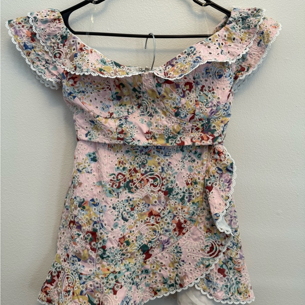 L'ATISTE Multicolor Floral Skirt Set